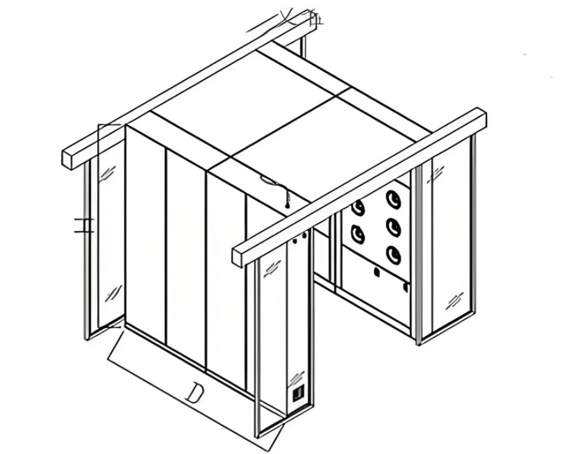 Purifier Rud 卷簾門貨淋室3D設計圖